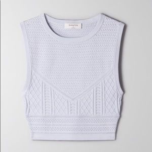 Aritzia Babaton Pointelle Cropped Tank